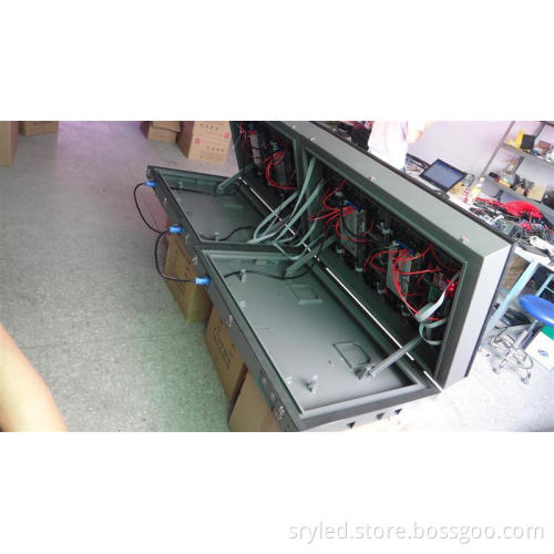 SRY p10 outdoor led advertising screen with front open p6 outdoor front open design cabinet wireless controlled advertising led